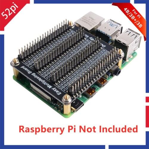 52Pi For Raspberry PI GPIO Expansion Board Breadboard Easy Multiplexing Board One to Four With Screw For Raspberry Pi