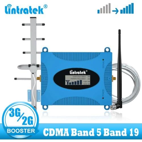 Lintatek Band 5 (850 CDMA) Gain 65dB 3G Signal Repeater CDMA 850mhz Upgrade repetidor de celular Cell Phone LCD Booster Band19