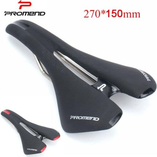 PROMEND Comfortable Saddle MTB Road Bike Hollow Breathable Seat Leather Bicycle Cushion Mountain Bike Seat Cycling Accessories