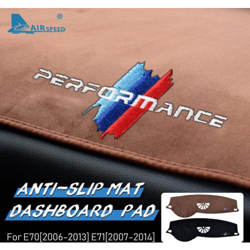 AIRSPEED for BMW X5 E70 X6 E71 Accessories Flannel Car Anti Slip Anti UV Mat Dashboard Cover Pad Dashmat Carpet Interior Trim
