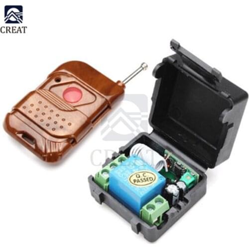 DC 12V 1 Channel Wireless Relay Remote Control Switch Receiver Transmitter Remote Controller 100m for Control System Smart Home