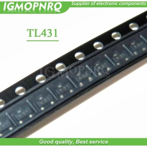 100pcs TL431A TL431 431 SOT23-3 Voltage References Adjustable Precision Shunt Regulator new original