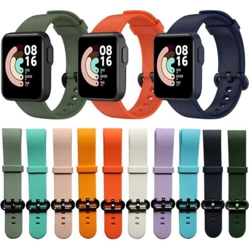 Multicolor optional Xiao Mi Mi Watch Lite Strap Replacement Sport Silicone Bracelet Waterproof Wrist Accessories