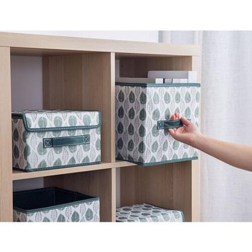 Foldable Storage Containers With Handle Convenient Storage Toy Organizer for Home Office Bedroom Organizer Storage Containers