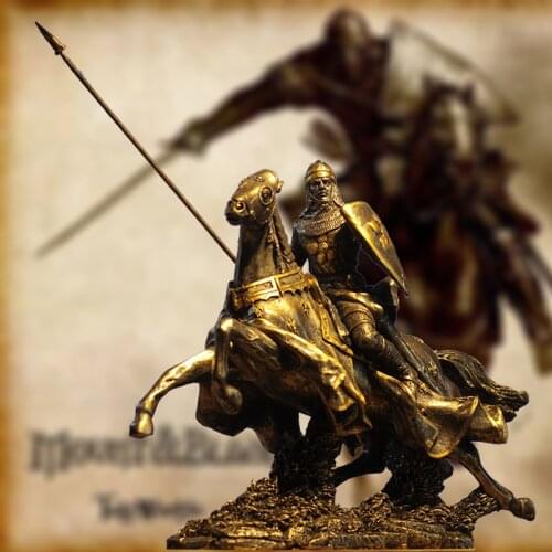 Ancient Greek armored warrior Figurine Model bar decor ancient Roman resin Statue Ornament Home Living room Office decor crafts