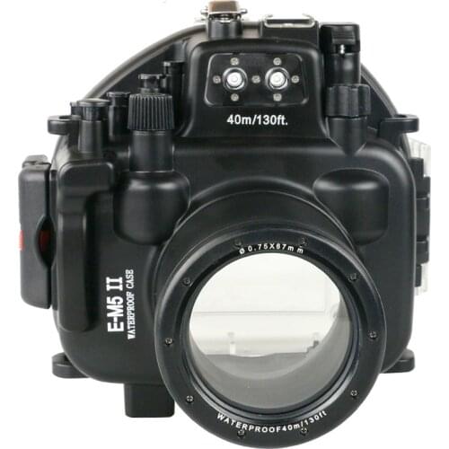 40m 130ft Waterproof Box Underwater Housing Camera Diving Case for Olympus O-MD E-M5 Mark II 2 OMD EM5 II M2 Bag Case Cover