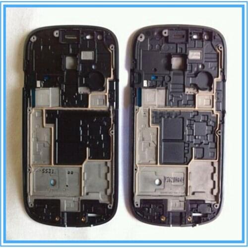 Replacement LCD Front Frame Cover Bezel Housing Faceplate For Samsung Galaxy S3 mini i8190 Blue Silver Grey Whole Sale