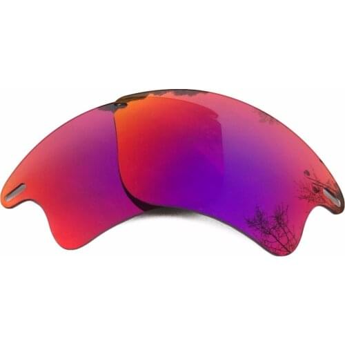 Midnight Sun Mirrored Polarized Replacement Lenses for Fast Jacket XL Sunglasses Frame 100% UVA & UVB