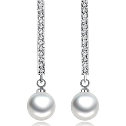 S925 sterling silver new woman Jewelry High Quality Fashion Earrings Retro Long Tassel Cubic Zirconia Pop Earrings