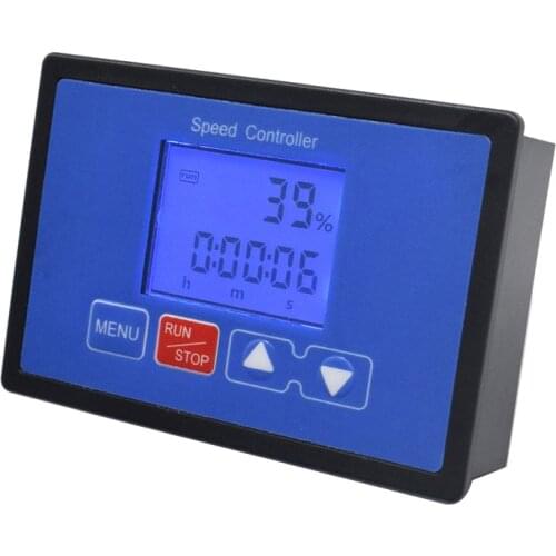 LCD Smart Digital Display PWM control dc motor speed controller 0~100% adjustable max 30A Timing Reversible loop control 12V 24V