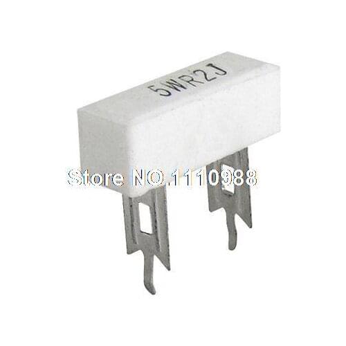 10 Pcs Wire Wound Ceramic Cement Power Resistors 5W 0.2 Ohm