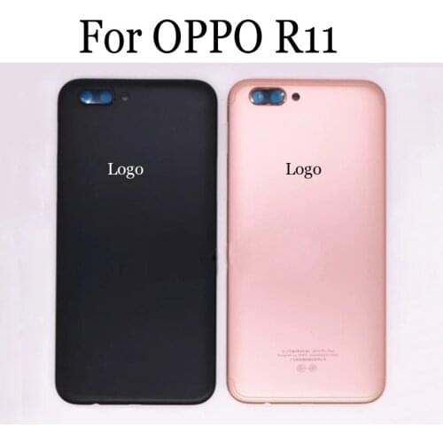 100%New Battery Back Rear Cover Door Housing For OPPO R11 Battery Back Cover For OPPO R 11 Replacement Without Camera Glass
