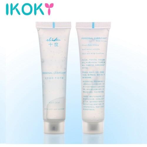 IKOKY 25ml Erotic Lubricant Sex Oil Vagina Anal Lubricant Water-based Vagina Anal Sex Gel Sex Toys for Women