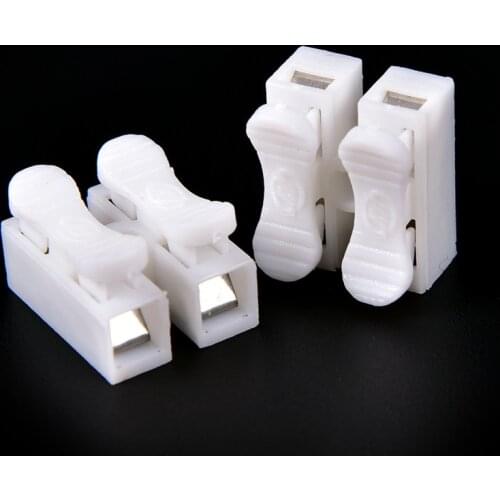 30Pcs/pack Electrical Cable Connector Mini type 2 Pins CH2 Quick Splice Lock Wire Terminal