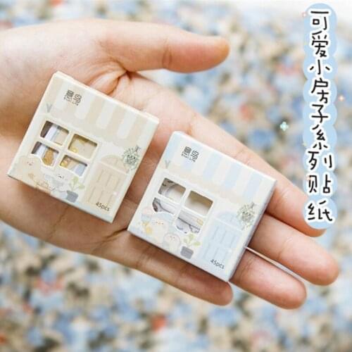 45pcs Boxed Sticker Labels Cute Animals Children Decorative Stationery mini Stickers set Scrapbooking DIY Diary Album Gift