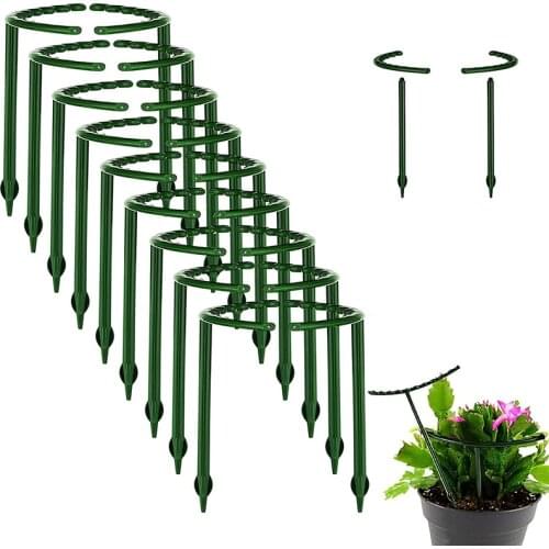 6Pcs Can Spliced Plant Support Pile Single Layer Orchid Rack Multi Meat Sun Flower Support Leaf Rack Garden Accessories Supplies