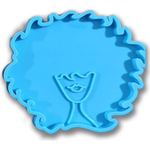 97QE Human Head Series Epoxy Resin Mold Keychain Pendant Silicone Mould DIY Crafts Jewelry Casting Tools