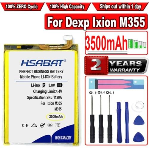 HSABAT 3500mAh Ixion M355 Battery for Dexp Ixion M355 iMobile phone