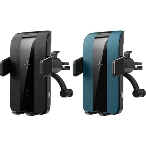 Wireless Car Charger Mount 15W Qi Fast Charging Air Vent Car Phone Mount Automatic Clamping Cell Phone Holder