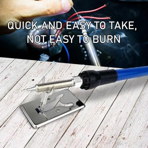 Electric Soldering Iron Stand Holder Welding Solder Bracket Support Small Portable High Temperature Resistance Welding Mount