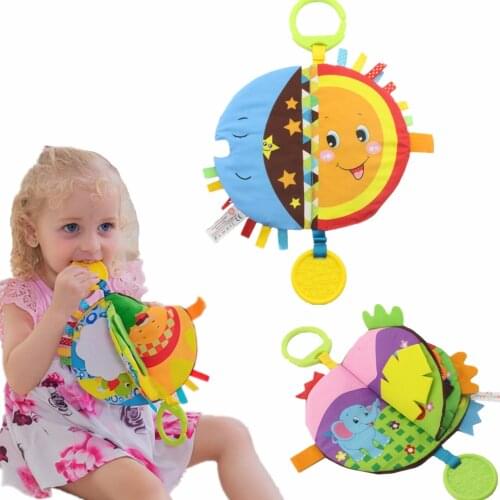 Monbiffy Baby Toys Soft Cloth Books Baby Intelligence Development Infant Educational Stroller Rattle Toys Baby Toys