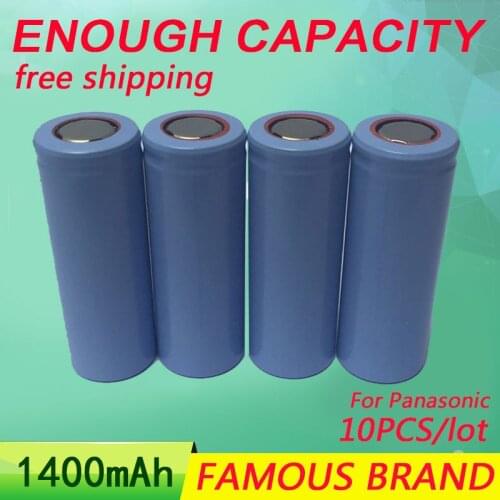 Golooloo 10Pcs/Lot 3.7V 1400Mah rechargeable Battery 18500 batteies Li-Ion battery