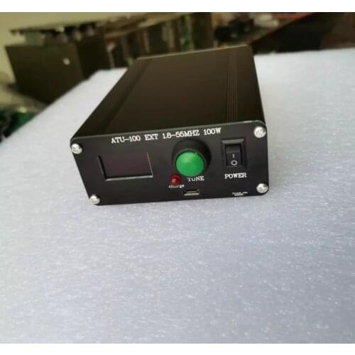 Finished ATU-100 1.8-50MHz ATU-100mini Automatic Antenna Tuner by N7DDC 7x7 + Mini 0.96 OLED + Metal case +1350MA Battery