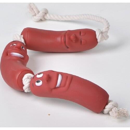 Dog Toys Sausage Toys for Pets Healthy Latex Dog Toys for Dog Wholsale Pet Toys Pet Supplies