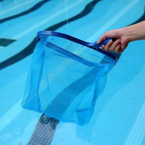 Swimming Pool Leaf Skimmer Pool Pond Lake Leaves Cleaning PVC Shallow/Deep Water Mesh Rake Net Outdoor Pool Cleaning Tool