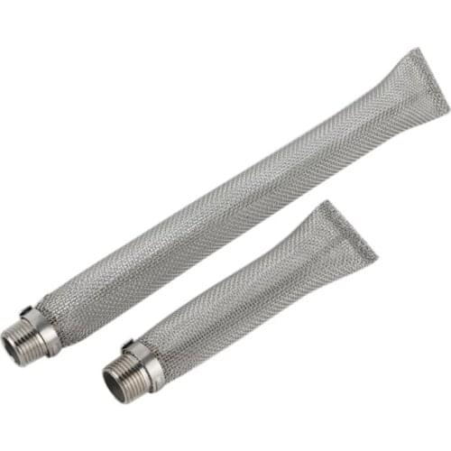 Reusable Beer Filter Tube Stainless Steel Beer Filter Brewing Kettle Bazooka Screen Multifunction Mesh Strainer Wine Thread Tun