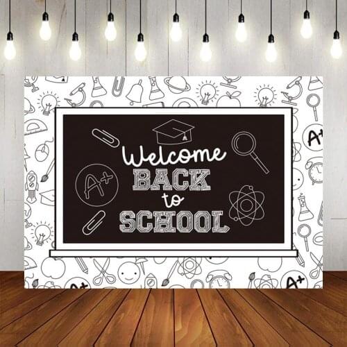 Bring Your Stationery Back To School Series Background Student Party Decoration Photo Studio Scene Cloth Can Be Customized