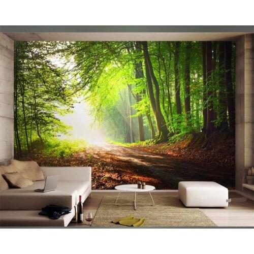 Custom 3D photo wallpaper mural woods scenery 3d background wall decoration painting
