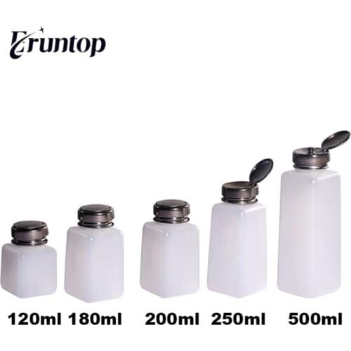 1PCS 120/180/ 200/ 250/ 500ML White Empty Alcohol Liquid Pumping Dispenser Bottle for Phone Repair Glue Remover Liquids