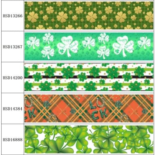 22MM 25MM 38MM 50MM 75mm Printed Pattern on Grosgrain Ribbon for diy ribbon