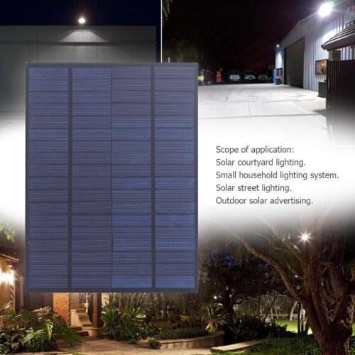 Solar panel 10W5V extended DC solar panel solar power photovoltaic power generation panel portable solar Drop shipping