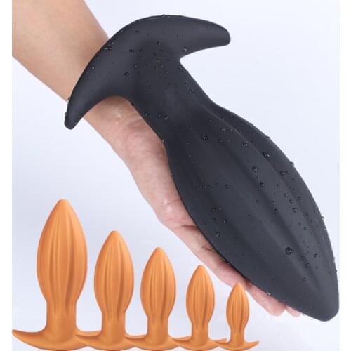 Super Soft Silicone Huge Anal Plugs Big Dildo Butt Plug Vagina Anus Expansion Stimulator Prostate Massage Sex Toys for Men Women