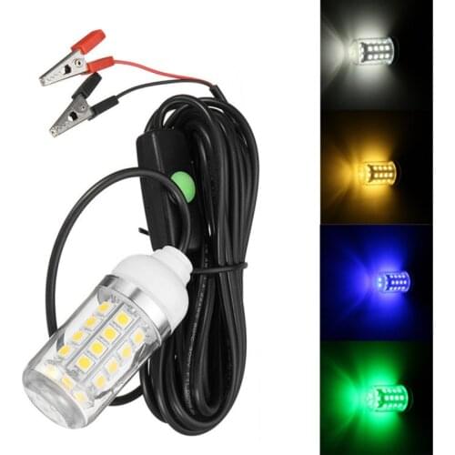 Waterproof 12V 36 LED Light Bulb Underwater Submersible Night Fishing Light Shad Bait Lure Squid Boat Lamp with 5m IP67 Lamp