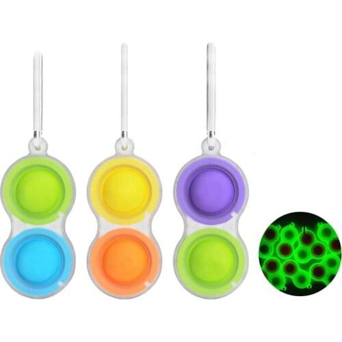 Funny Dimple Fidget Toy Anti Stress Relief Brain Hand Fidget Toys For Kids Adult Spinner Early Education Bubble Squeeze Toys