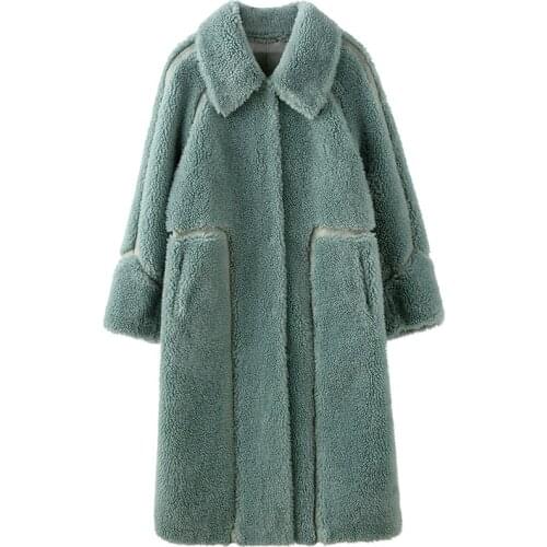 Women Real Fur Coat 100% Wool Jacket Autumn Winter Coat Women Clothes 2020 Sheep Shearing Tops Manteau Femme 19JML6925 YY1837