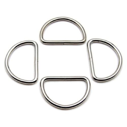 1 1/2 Inch Unwelded D-Rings 38mm inner Dia. Metal D ring for bag making 100pcs/lot
