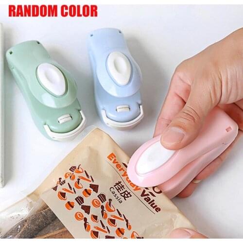 1pc Portable Mini Sealer Home Heat Bag Plastic Food Snacks Bag Sealing Machine Food Packaging Kitchen Storage Bag Clips New