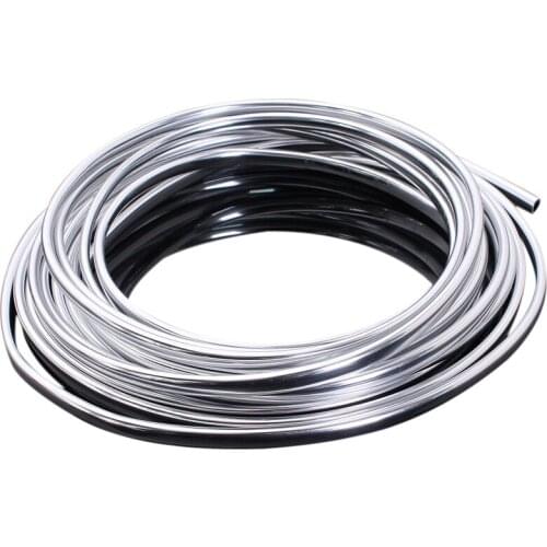 20FT Chrome Moulding Trim Strip Car Door Edge Scratch Guard Protector Cover Silver