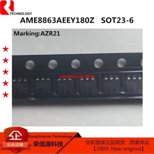 20 PCS AME8863AEEY180Z AME8863AEEY180 Marking: AZRww AZR SOT-26 AME8863AEEY 600mA CMOS LDO 100% New original