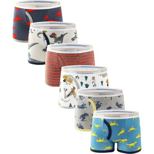 3 Piece Kids Boys Underwear Cartoon Childrens Shorts Panties for Baby Boy Toddler Print Teenagers Cotton Underpants