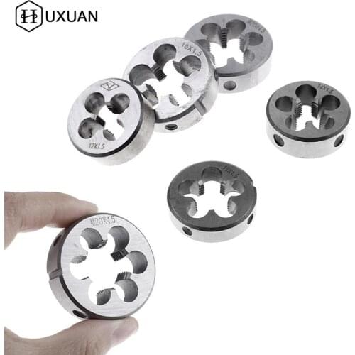 5 Sizes M12 M14 M16 M18 M20 HSS Machine Right Hand Screw Thread Metric Plug Tap & Round Die