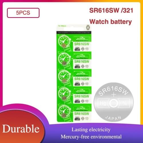 5Pcs/Lot Maxell 321 100% Original Brand New Silver Oxide Watch Battery LONG LASTING SR616SW V321 GP321 MADE IN JAPAN