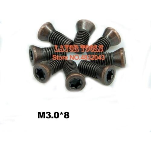 50pcs M3.0*8mm CNC lathe tool spare screws Torx screws