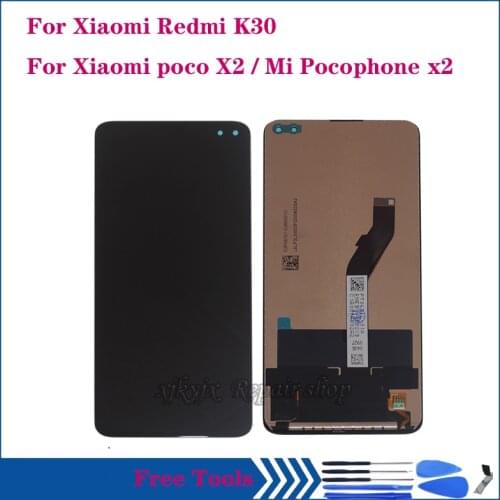 6.67'' Original For Xiaomi Redmi K30 LCD Display Touch Screen Digitizer For Xiaomi Poco X2 Mi Pocophone X2 Screen Repair kit