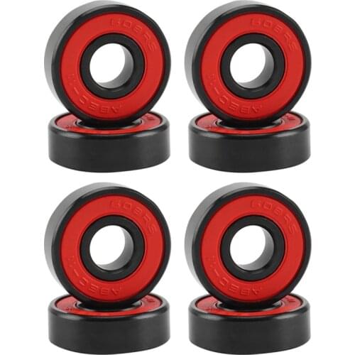 8 Pcs 608 Ceramic Ball Bearings High Speed Wear Resistant for Skate Skateboard Wheel