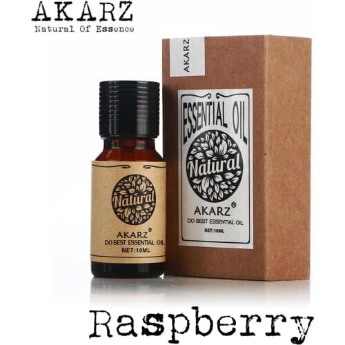 AKARZ Raspberry Oil for Diffuser Solubility Handmade DIY Soap Scents Candle Scents Superior Quality Perfume Oil